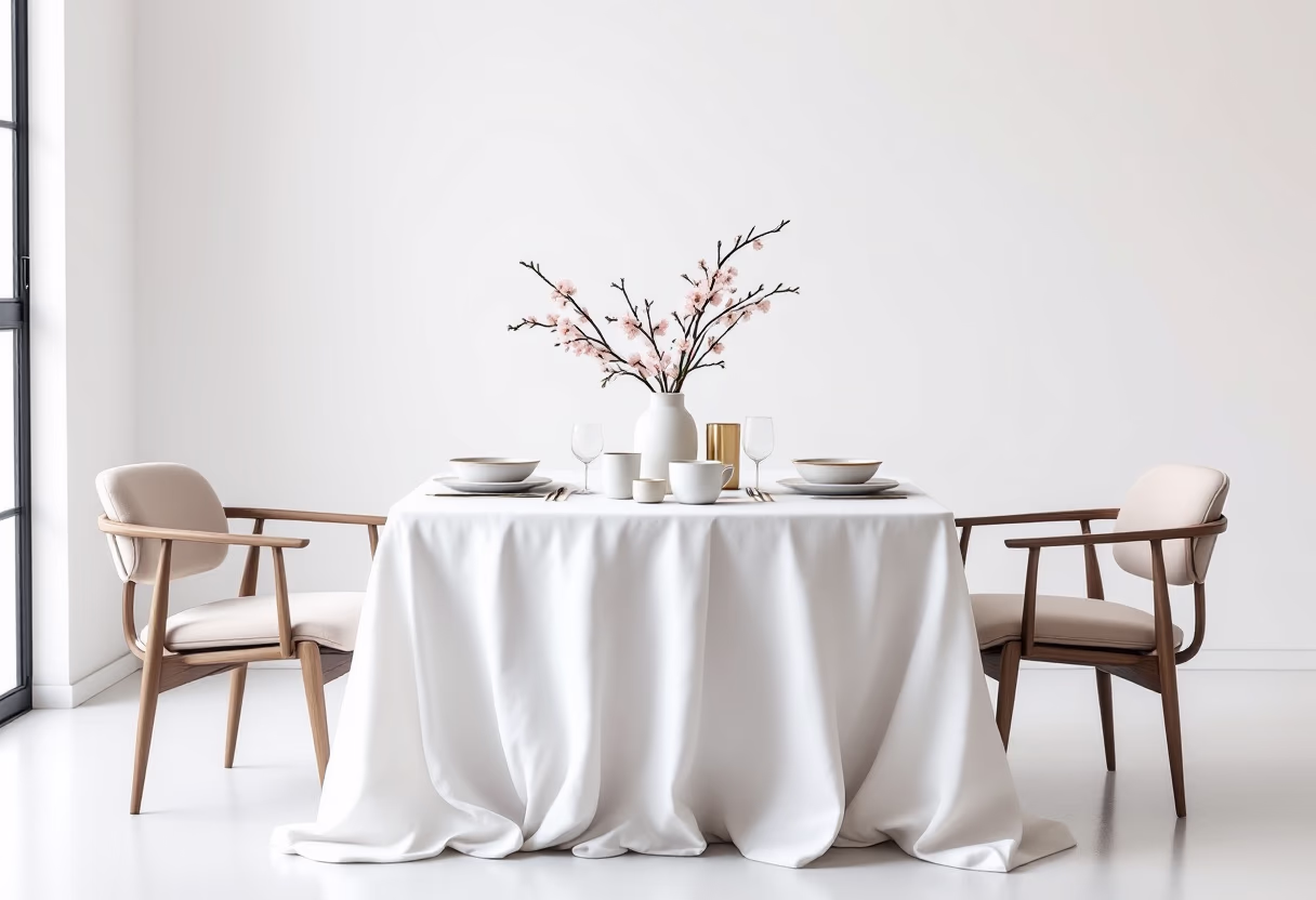 image of a cozy dining setting (for a japanese restaurant)